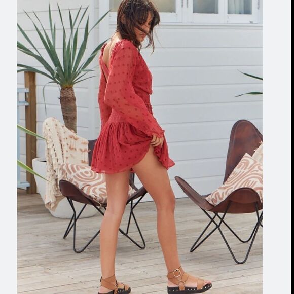 Free People Della Sole Cutout Mini Dress Size S/P - Picture 5 of 11